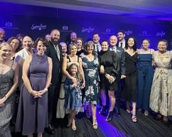Guests from across the Australian pork industry and RAS members with the Blenkiron family of Gumshire Pork at the 17th Annual President's Medal Dinner