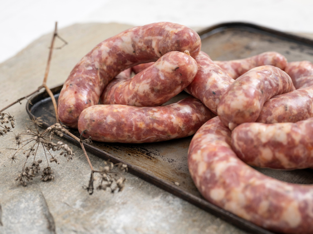  Pork, fennel and chilli sausages