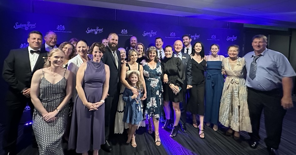 Guests from across the Australian pork industry and RAS members with the Blenkiron family of Gumshire Pork at the 17th Annual President's Medal Dinner