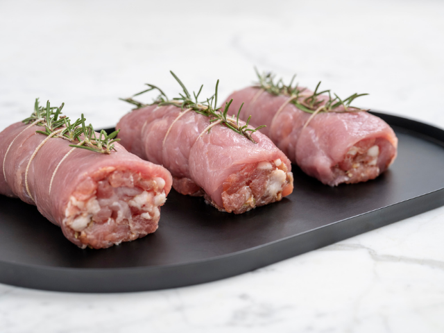 Italian pork schnitzel roll ups