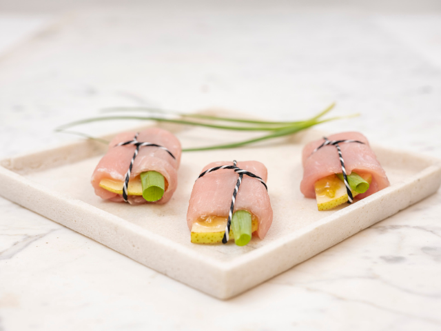 Pork and pear appetiser