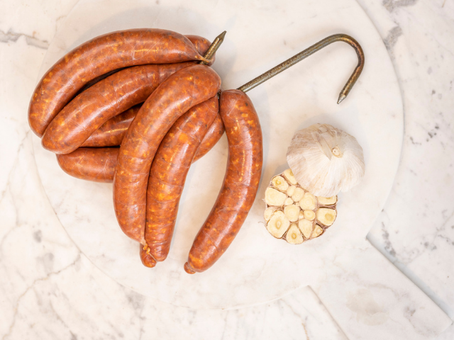 Spanish style chorizo sausages